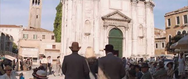 Indiana Jones approaches the Church of San Barnaba